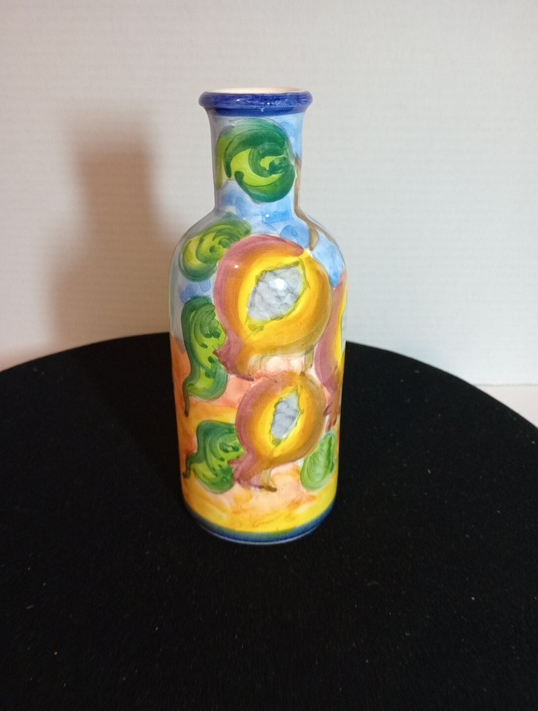hand painted Grease vase AM Small 7 "