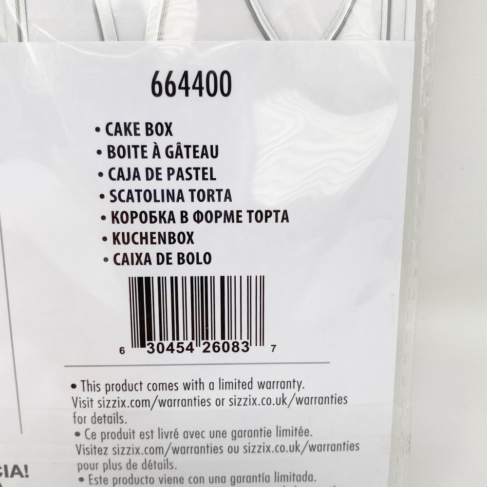 Sizzix Thinlits Plus Cake Box Metal Cutting Dies by Georgia Evans NEW
