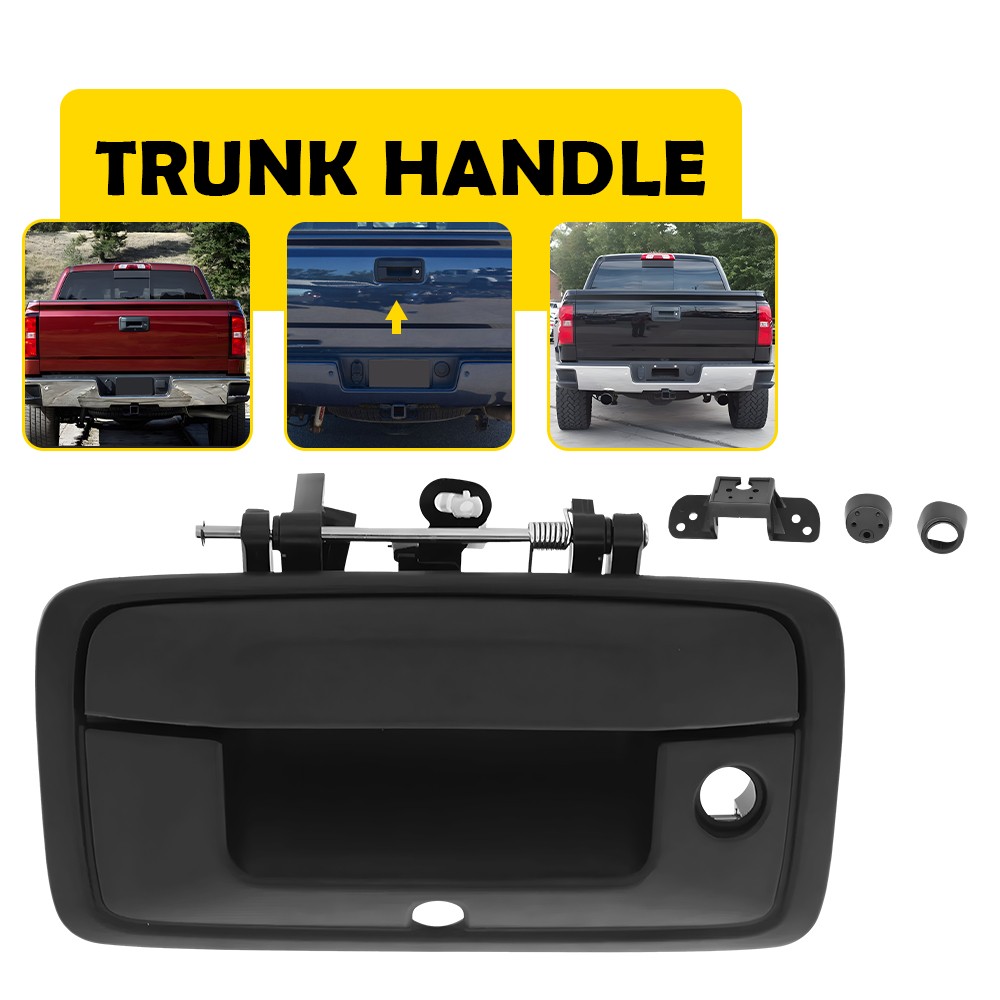 Tailgate Handle w/ Camera Hole for Black 2014-2015 Silverado Sierra 1500 2500 EA