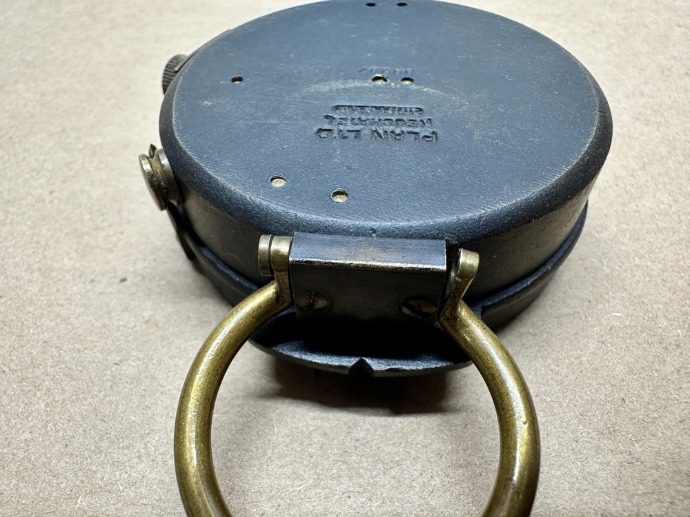 WWI Plan LTD Neuchatel Switzerland - US Engineer Corp. Brass Compass