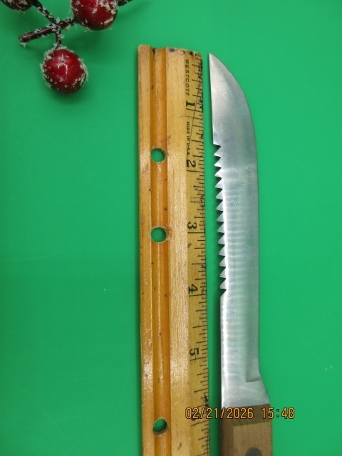 Fish Filet Scaler Knife 9 3/4" Long 6" Blade