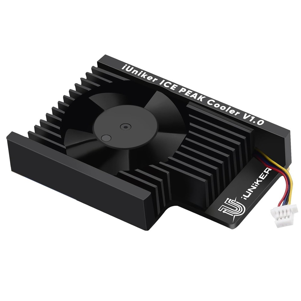 iUniker Ultra-Quiet Active Cooler for Raspberry Pi 5, ICE Peak for...