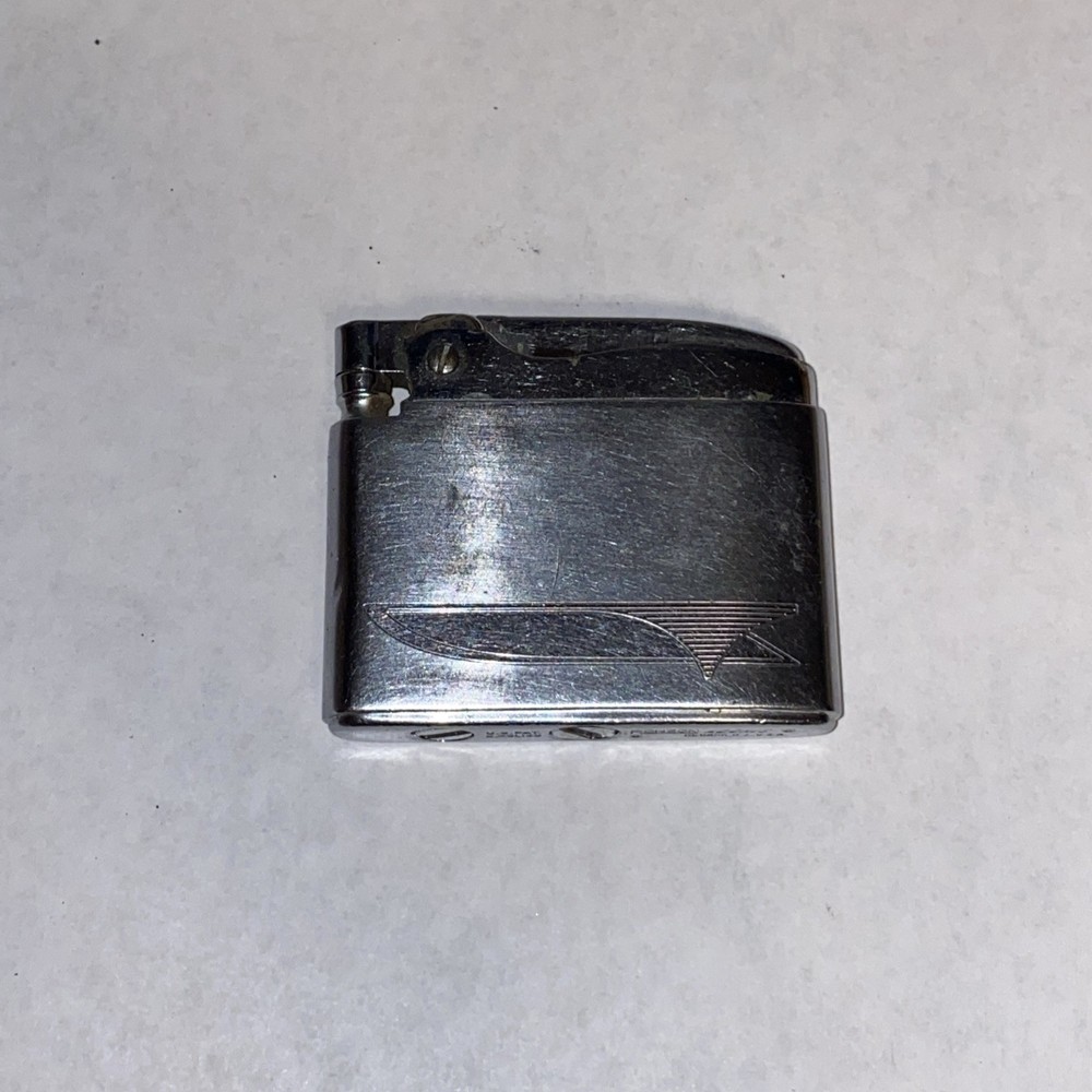 Vtg Vintage Ronson Adonis  Butane Lighter Silver Tone Nice! UNTESTED Chrome