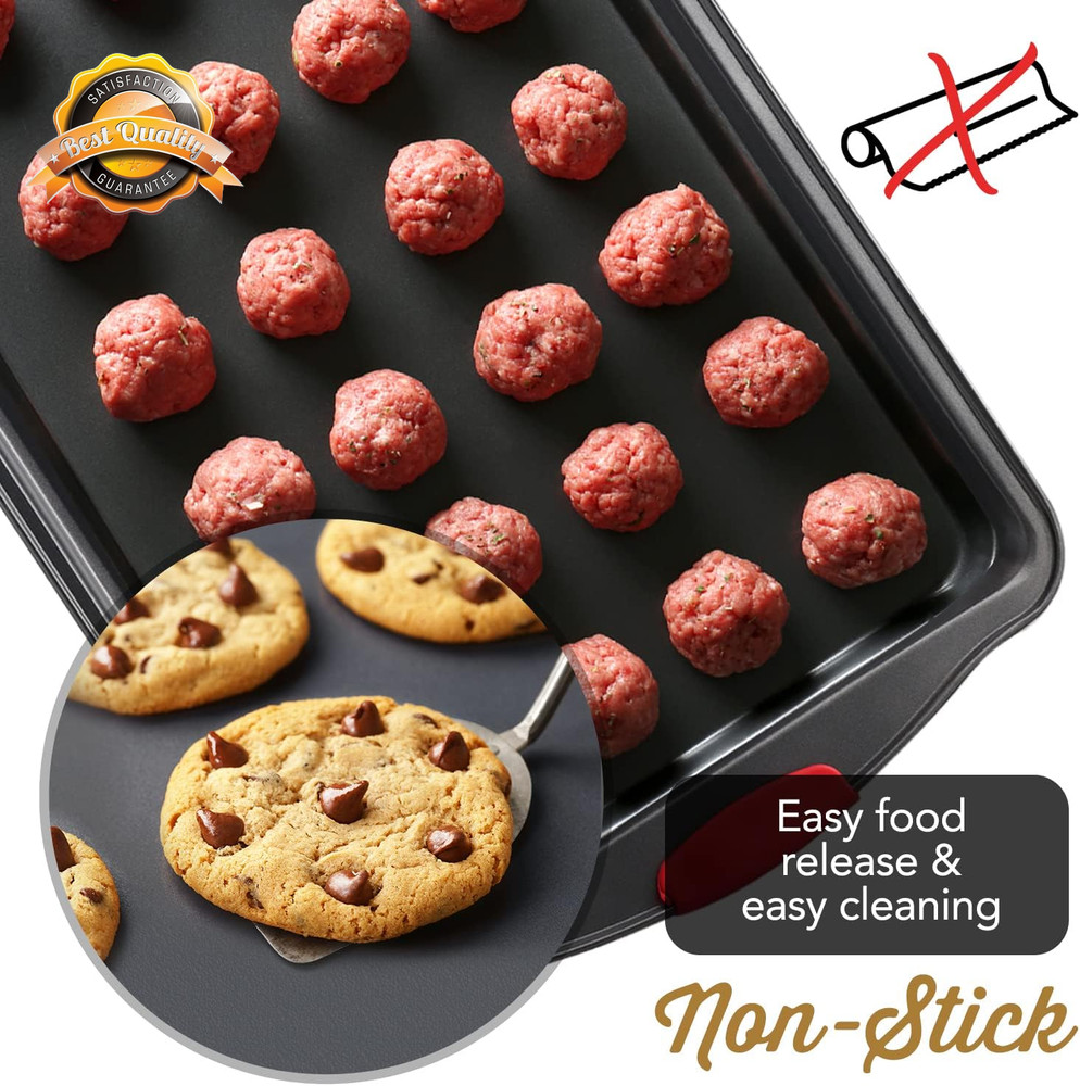 39 Piece Nonstick Baking Pan Set Bakeware Oven Set Black