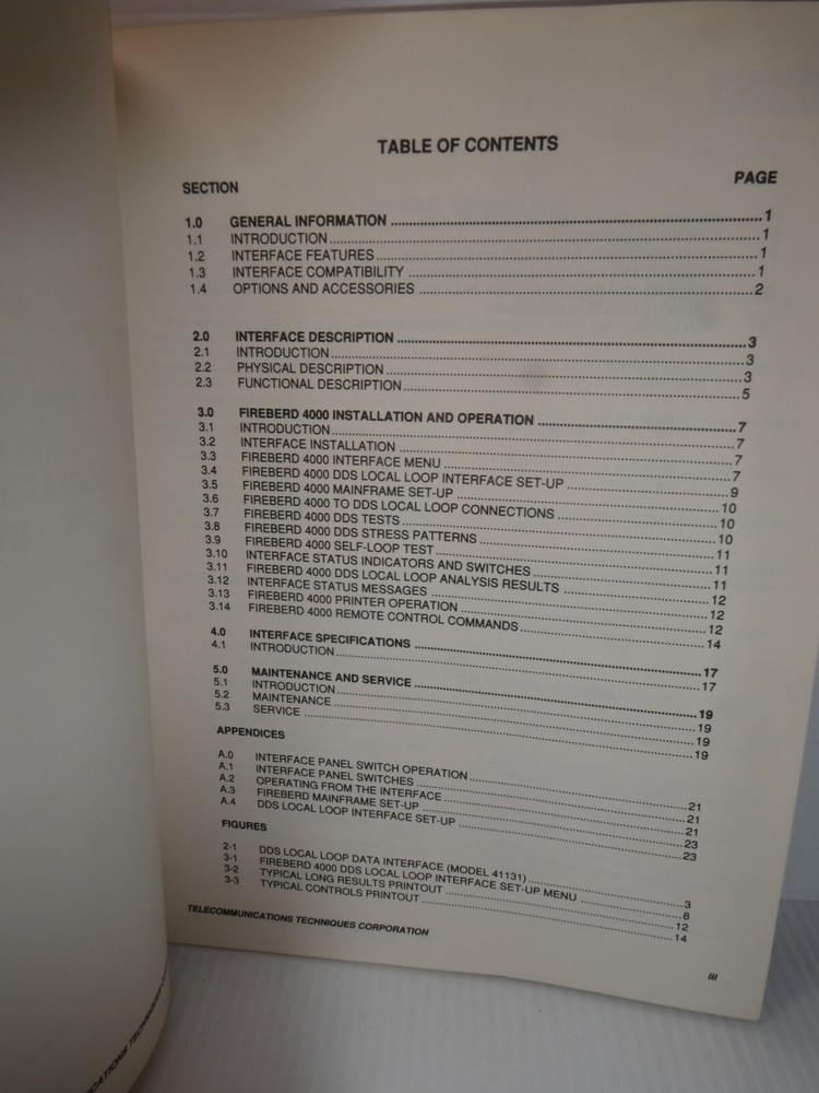 DDS Local Loop Data Interface 41131 and 41231 Operating Manual