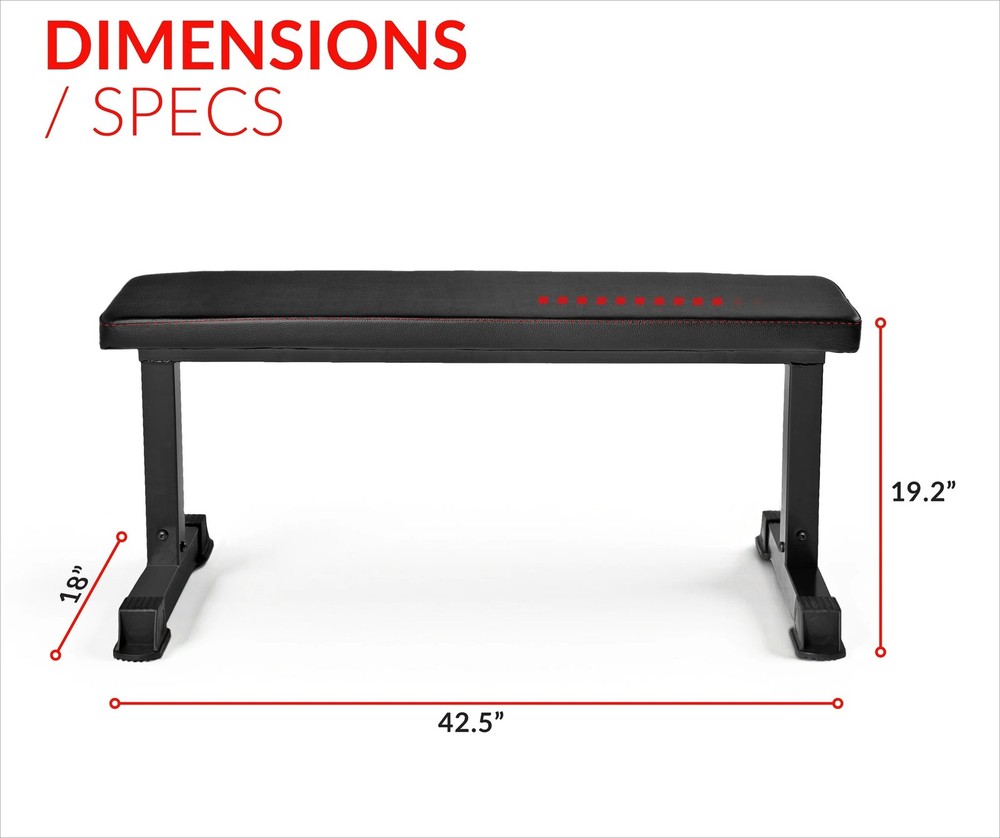 Strength Universal Flat Weight Bench, Black