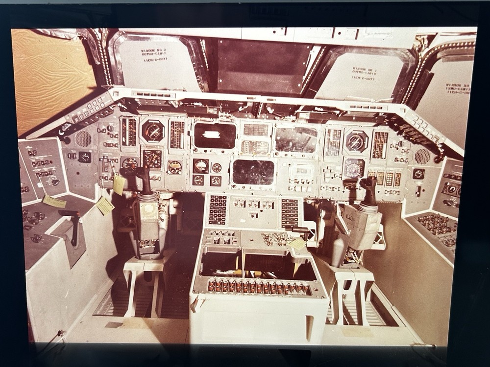 1977 NASA KSC Space Shuttle Orbiter Cockpit Controls Presentation Transparency