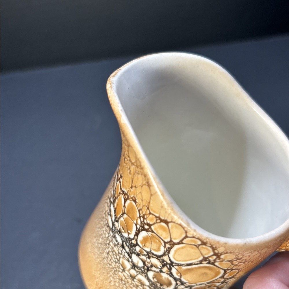 Czechoslovakia Pottery Mini Pitcher Creamer 4 1/2”