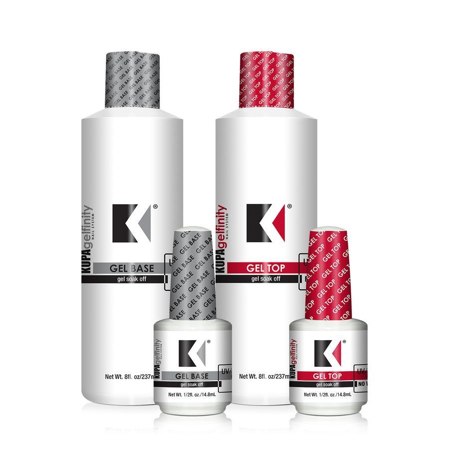 Kupa GelFinity Top Coat No Wipe + Base Coat Bundle On Sale!(4pcs)
