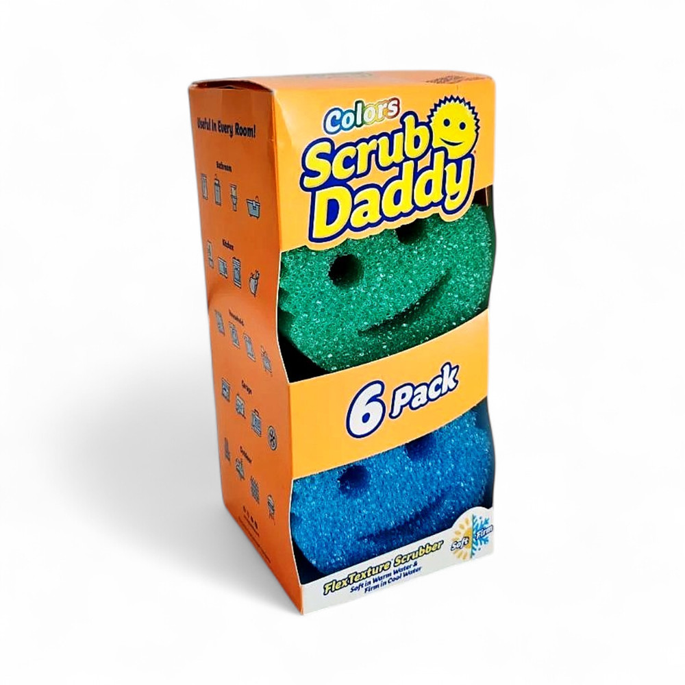Scrub Daddy Dual Sided Scrubber Sponges Multi-Color - 6 Pack