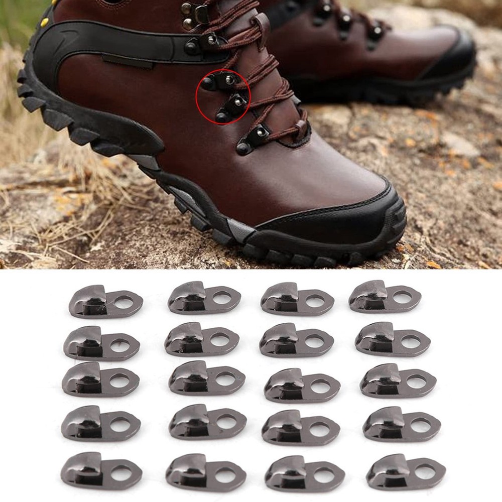 KooingTech 20PCS Boot Lace Hooks, Eyelets, Shoe Hooks #105, #105