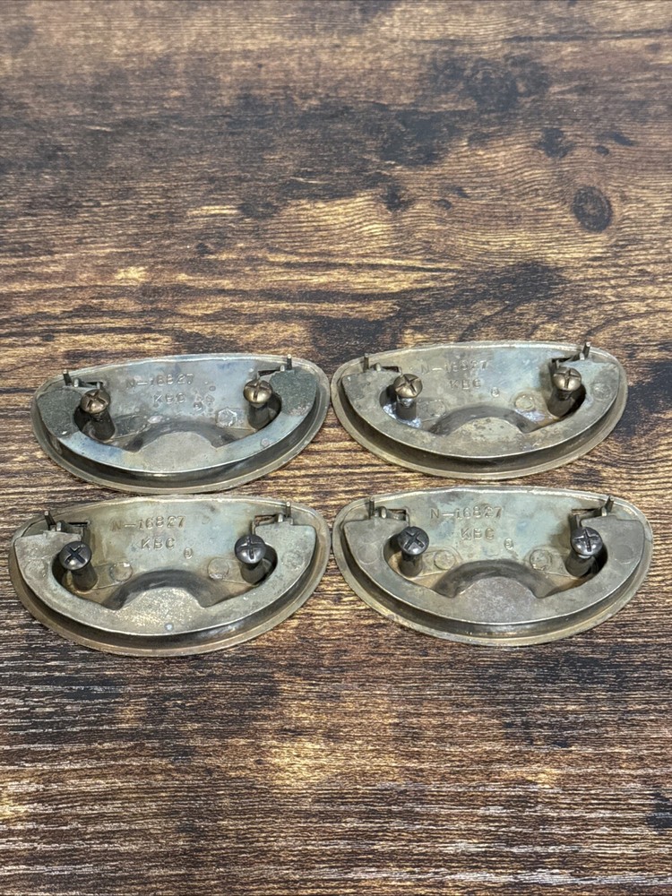 Drexel Passage Drawer Pulls 4 Handles Campaign Brass KBC N-16827 Replacement