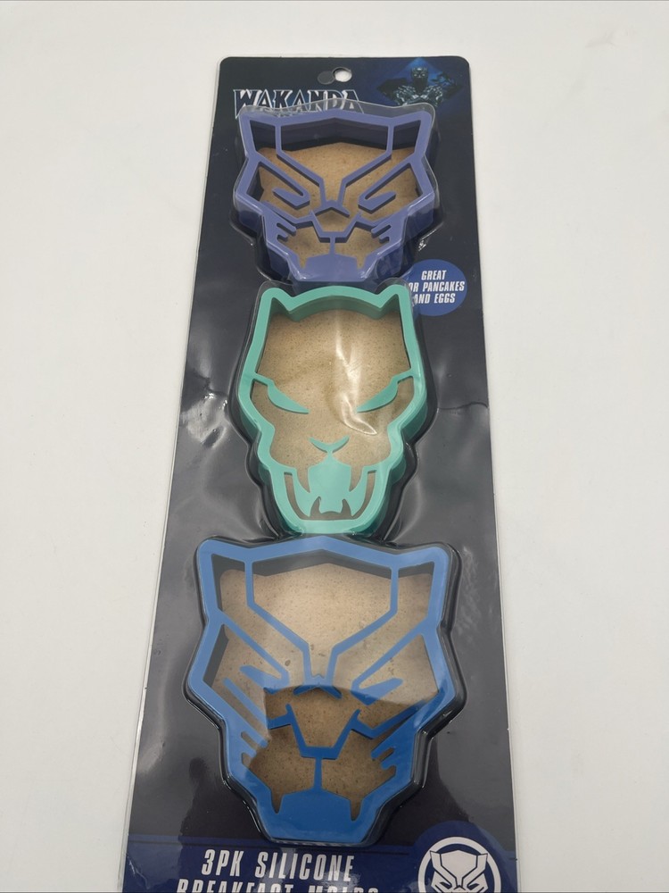 WAKANDA FOREVER (3 Pack) Silicone Breakfast Molds Pancakes & Eggs