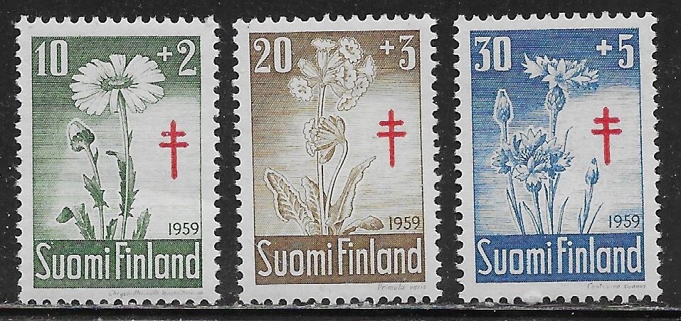Finland Scott #'s B154 - B156 MNH