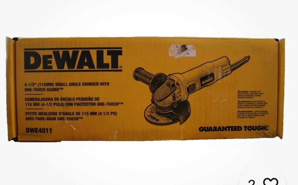 DEWALT DWE 402  Angle Grinder 4-1/2" Wheel ,Paddle Switch .