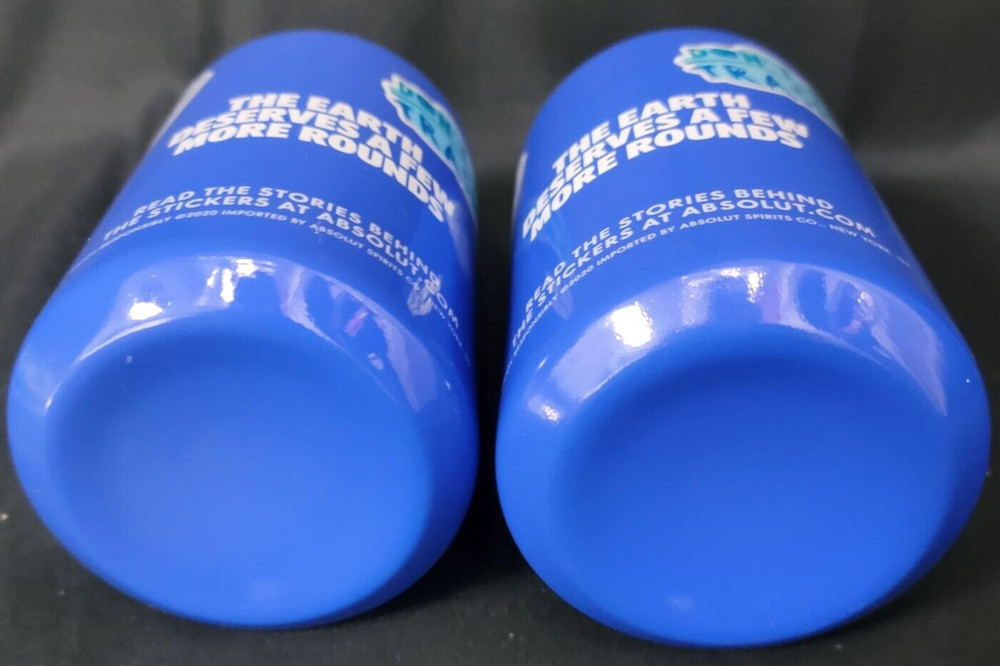 Absolut Vodka Metal Drink Cups