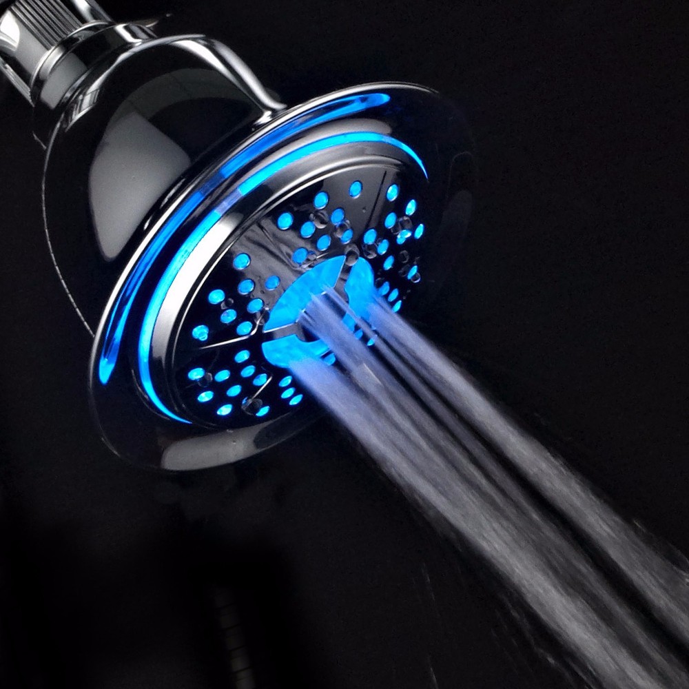 PowerSpa® LED High Pressure Shower Head with 4 Settings