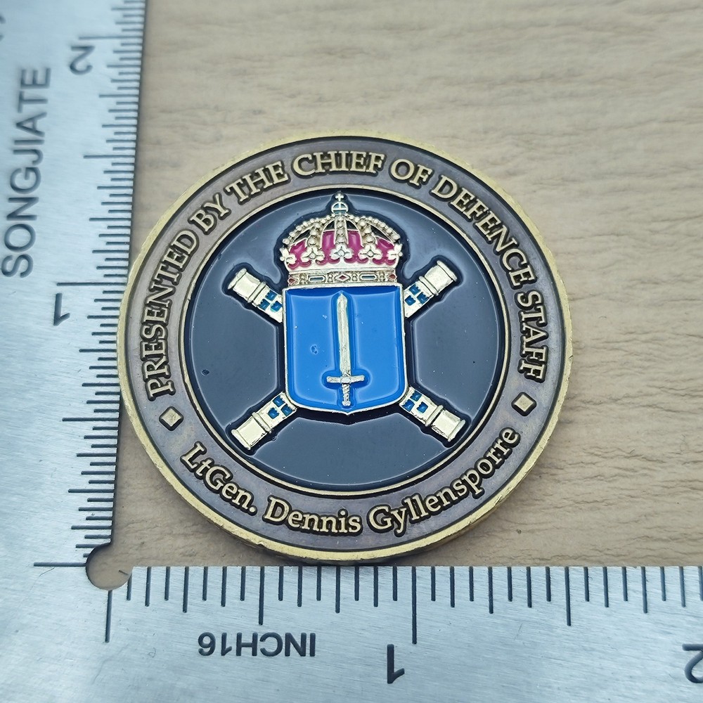 Swedish Armed Forces Headquarters Challenge Coin