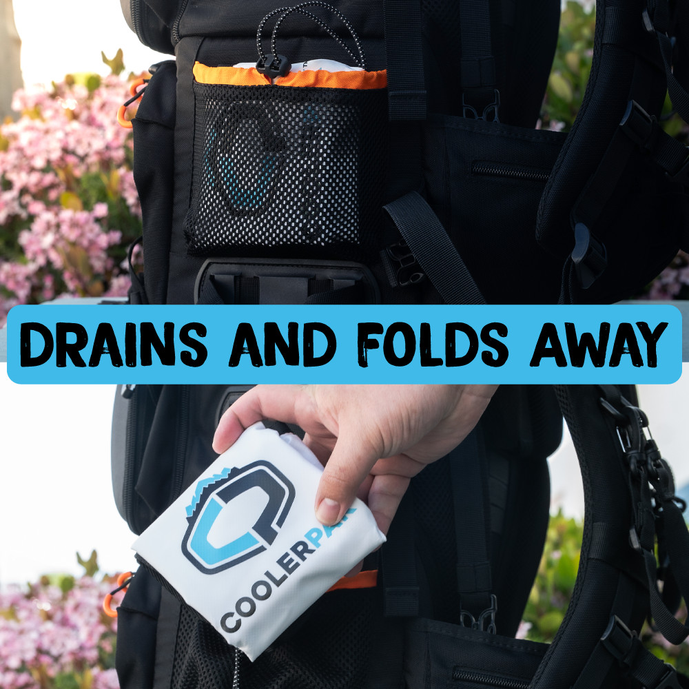 CoolerPak 10lb Refillable Reusable Drainable Ice Pack - Hook & Loop Fastener