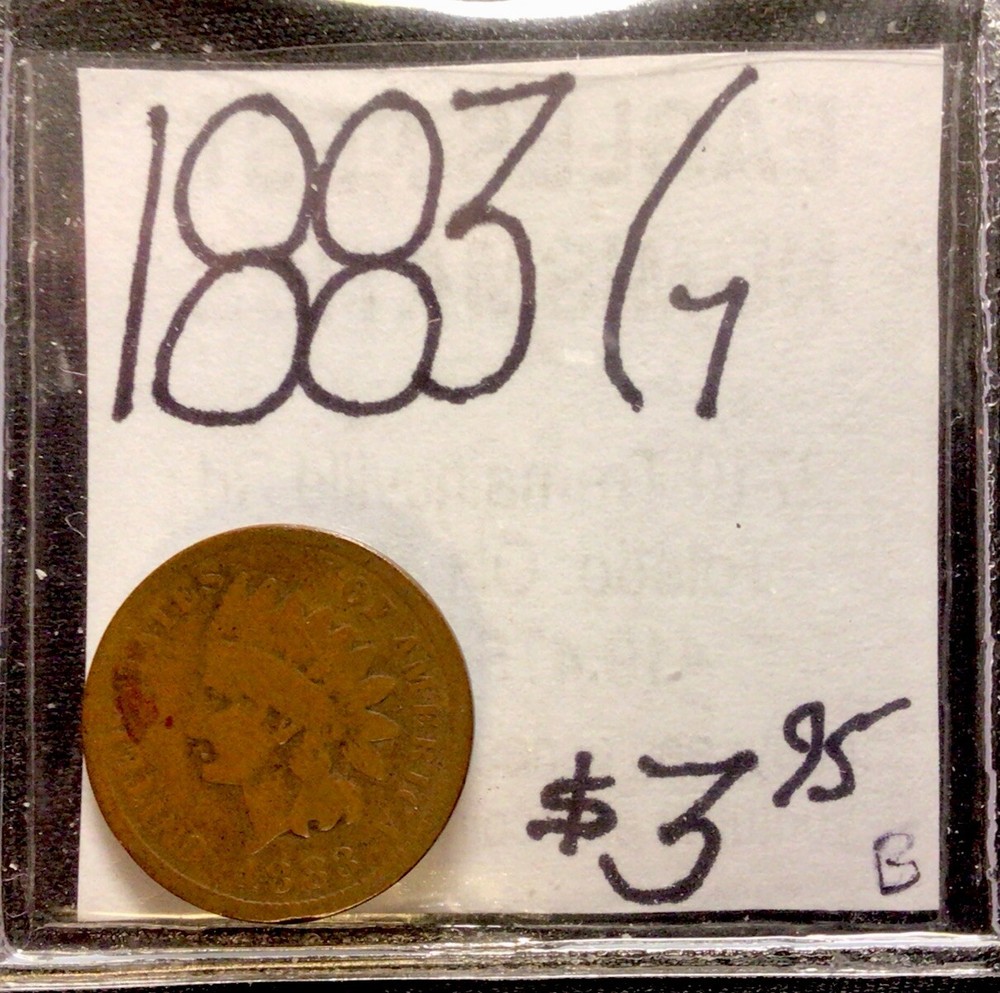 1883 Indian Head Cent G! ENN Coins