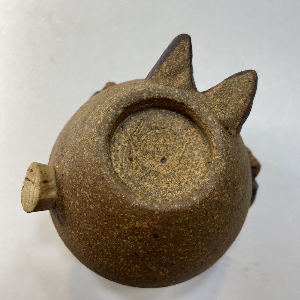 Studio Art Pottery Single Shaker Artist Signed Handmade Cute Creature!