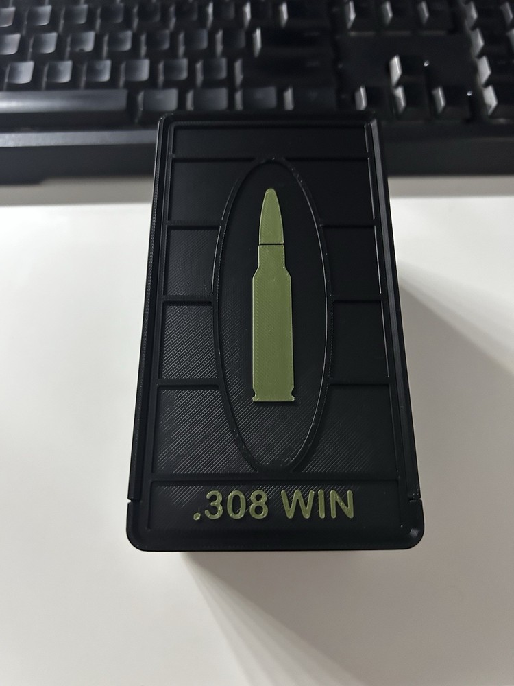 3D Printed .308 / 7.62 Ammo Storage Box – 50 Round Stackable Case