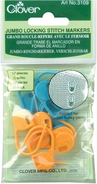 Jumbo Locking Stitch Markers 12/Pkg