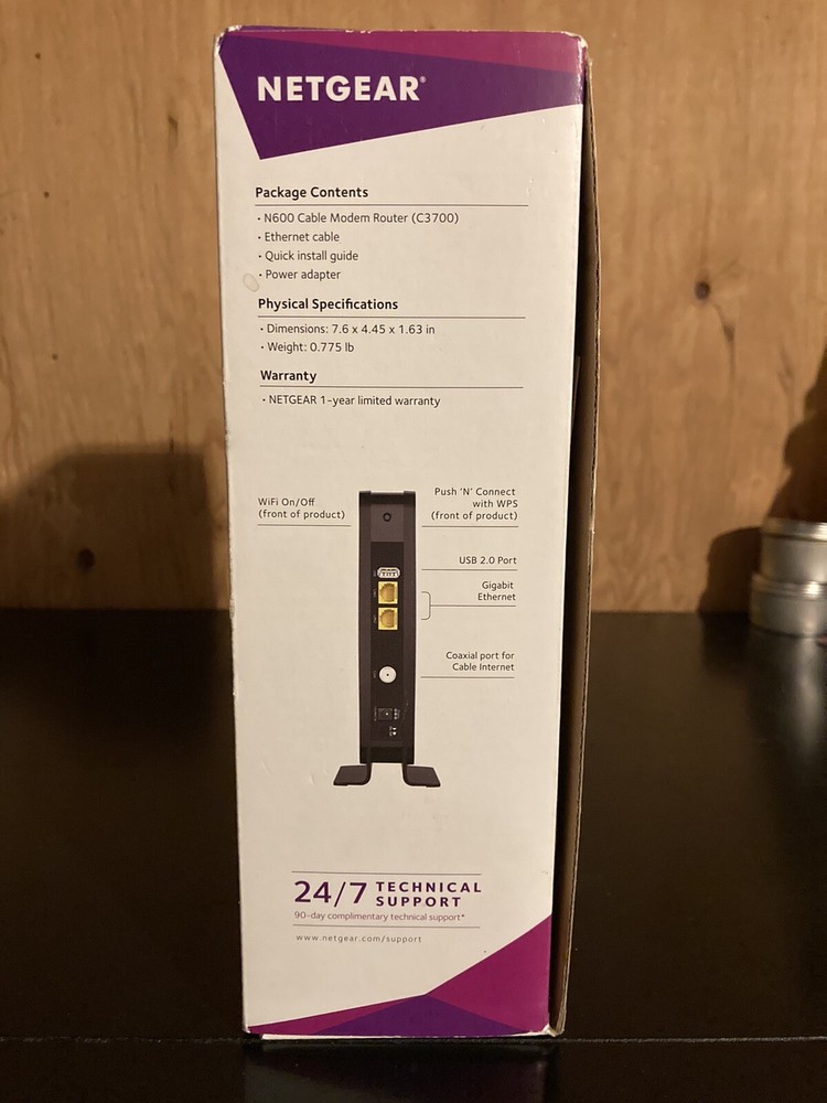 Netgear C3700 WiFi Cable Modem Router