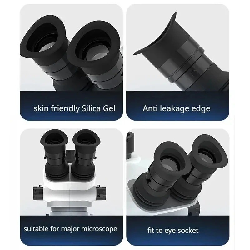 2PCS 35mm Stereo Microscope Eyepiece Eyecups Soft Rubber Microscope Eye Guards