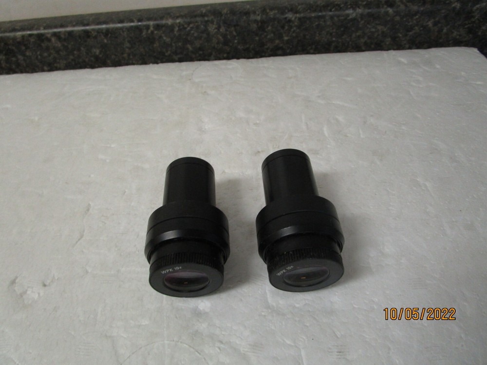 Qty (2) WPK 10x Eye Piece / Microscope Lens