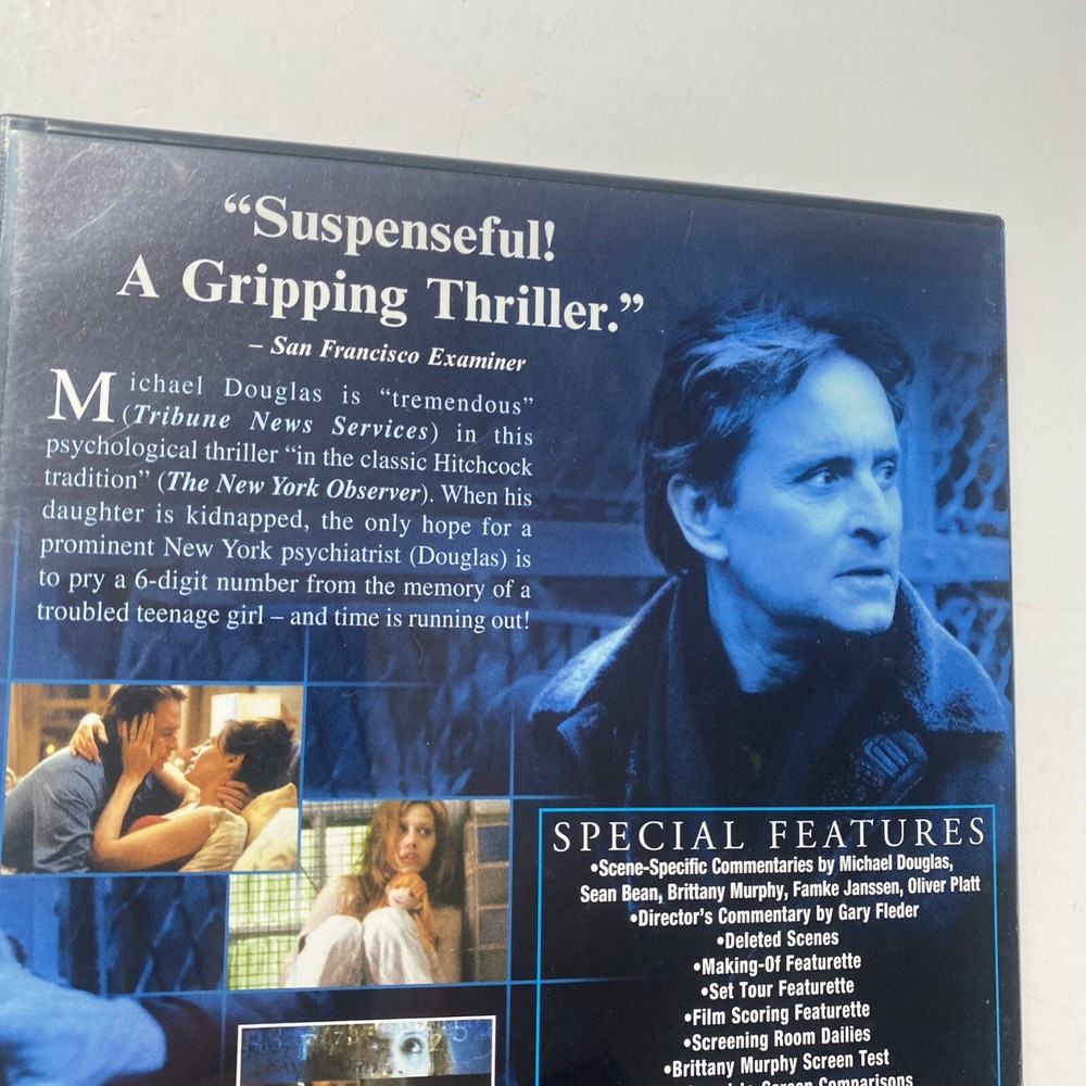 2001 Don't Say a Word Michael Douglas DVD