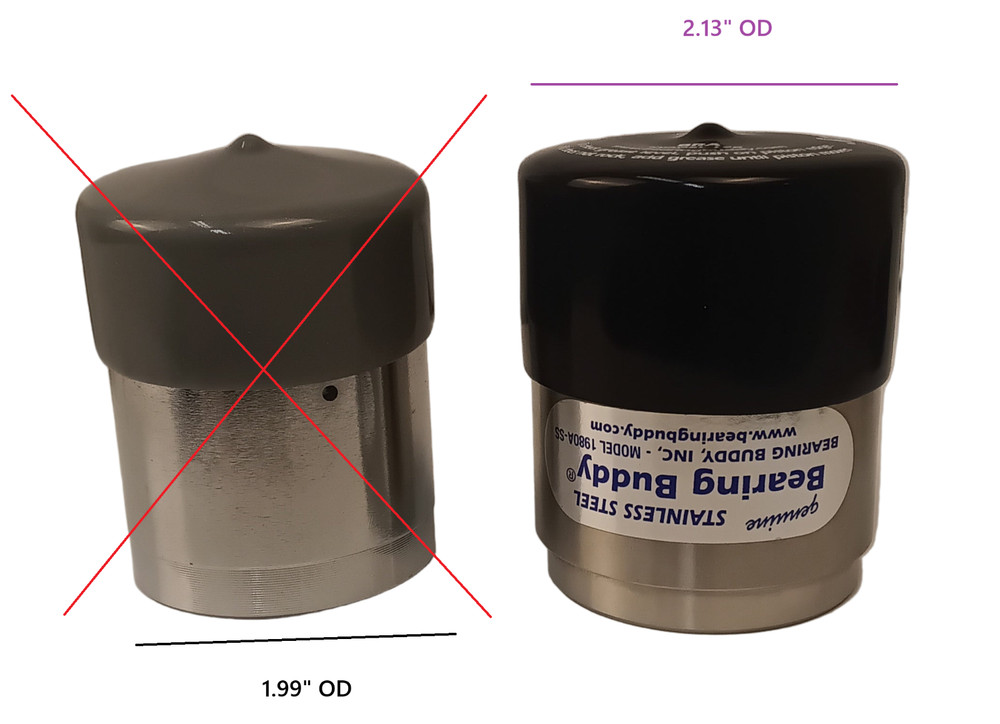 Two 1.98 Trailer Wheel Bearing Buddy Protector Bras