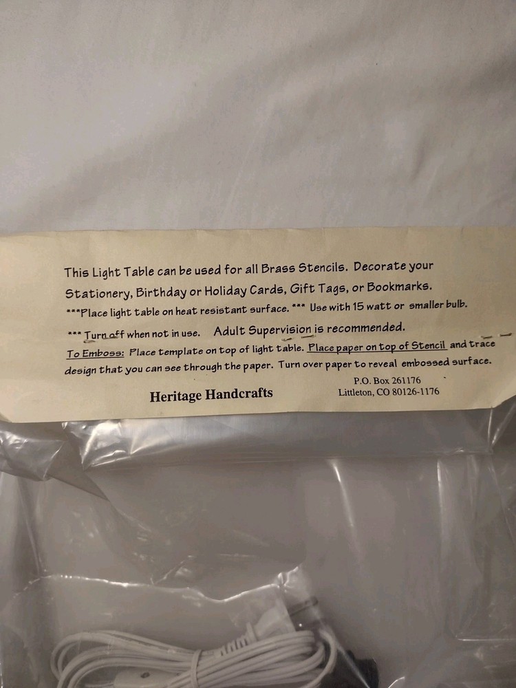 NEW Small Embossing Light Table Light Box Heritage Handicrafts
