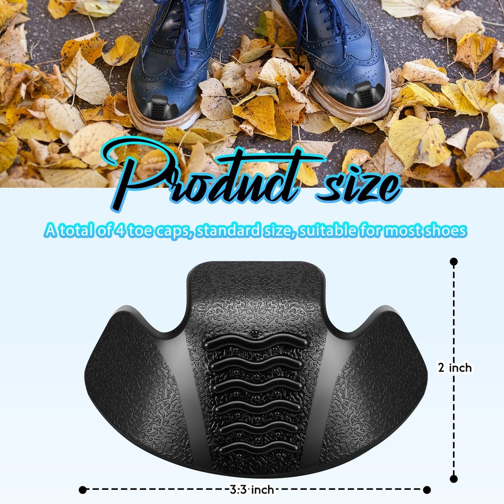 Bencailor Boot Toe Protectors Work Guards Shoe Cap Medium, Black