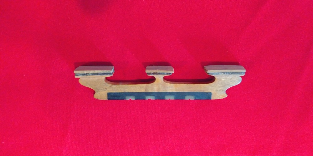 VINTAGE 1950s 4 STRING BANJO BRIDGE MAPLE & EBONY