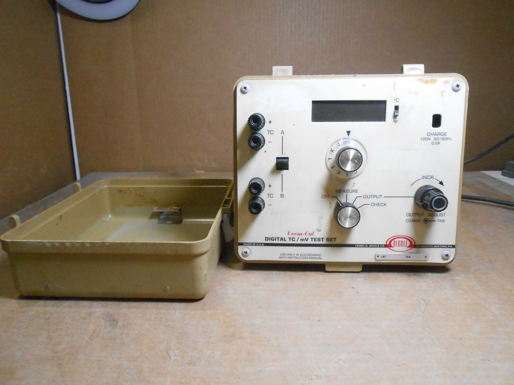 BIDDLE VERSA-CAL DIGITAL TC / mV TEST SET