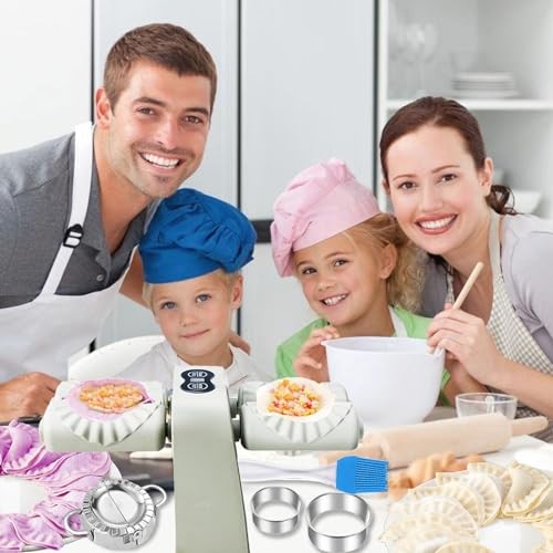 Electric Dumpling Maker Machine, Double Head Automatic Electric Dumpling