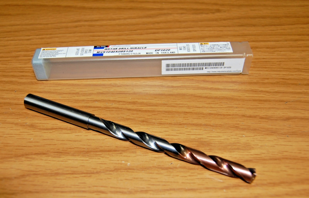 DRILL .4095" COOLANT THRU SOLID CARBIDE DP1020 MITSUBISHI EDP# 670231