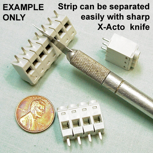 (10) 7-Position Terminal Blocks - BREAKABLE, PCB Mount