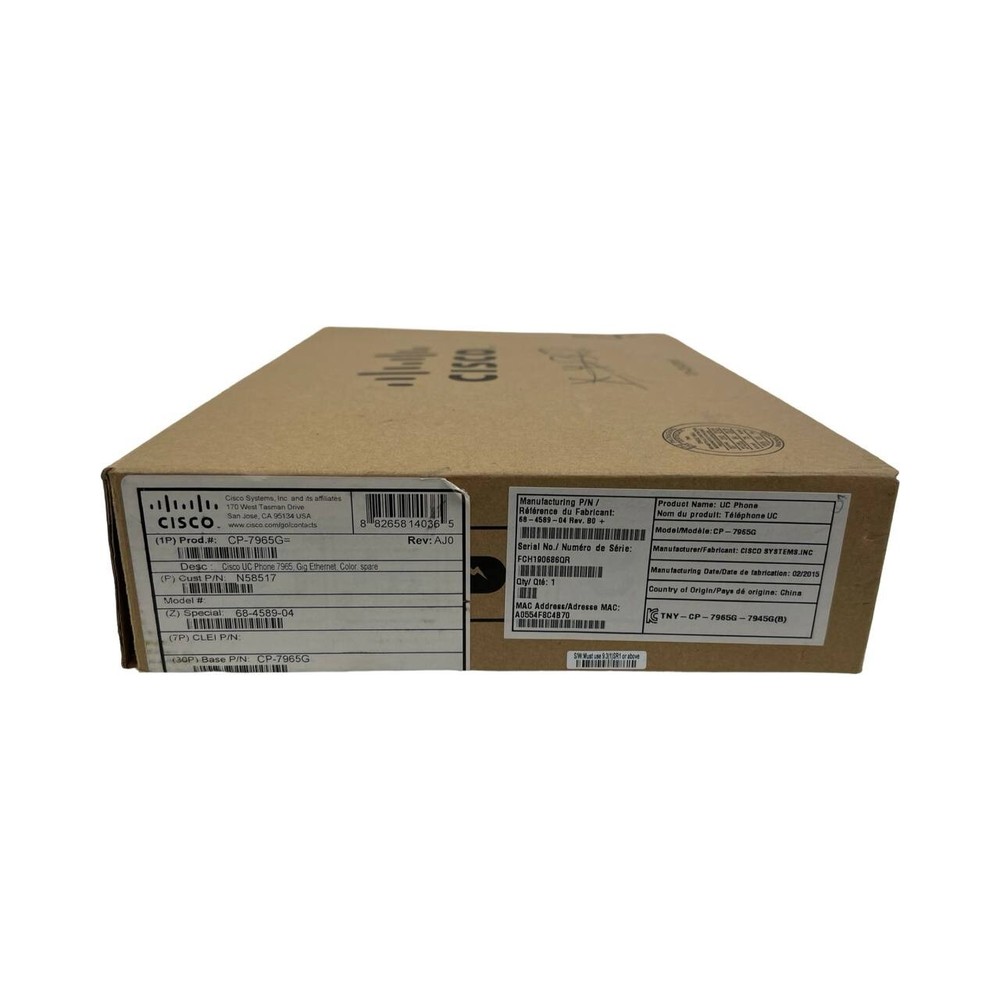Cisco CP-7965G IP Phone New in Box!