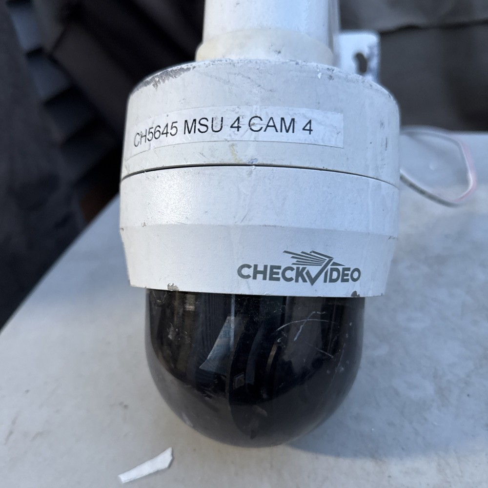 CheckVideo Camera Dome Security Camera w/Pelco Mount. Salvaged