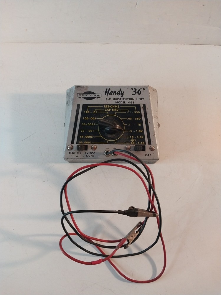 SENCORE Handy "36" Resistance Capacitance Substitution Unit Model H-36