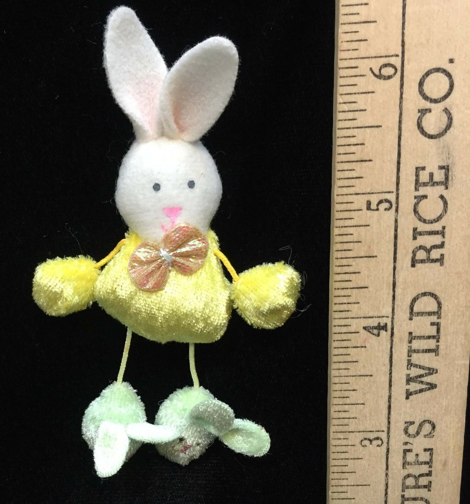 Easter Bunny Ceramic Candlestick Holders Candles & Magnets Lot 6 Decor Rabbit