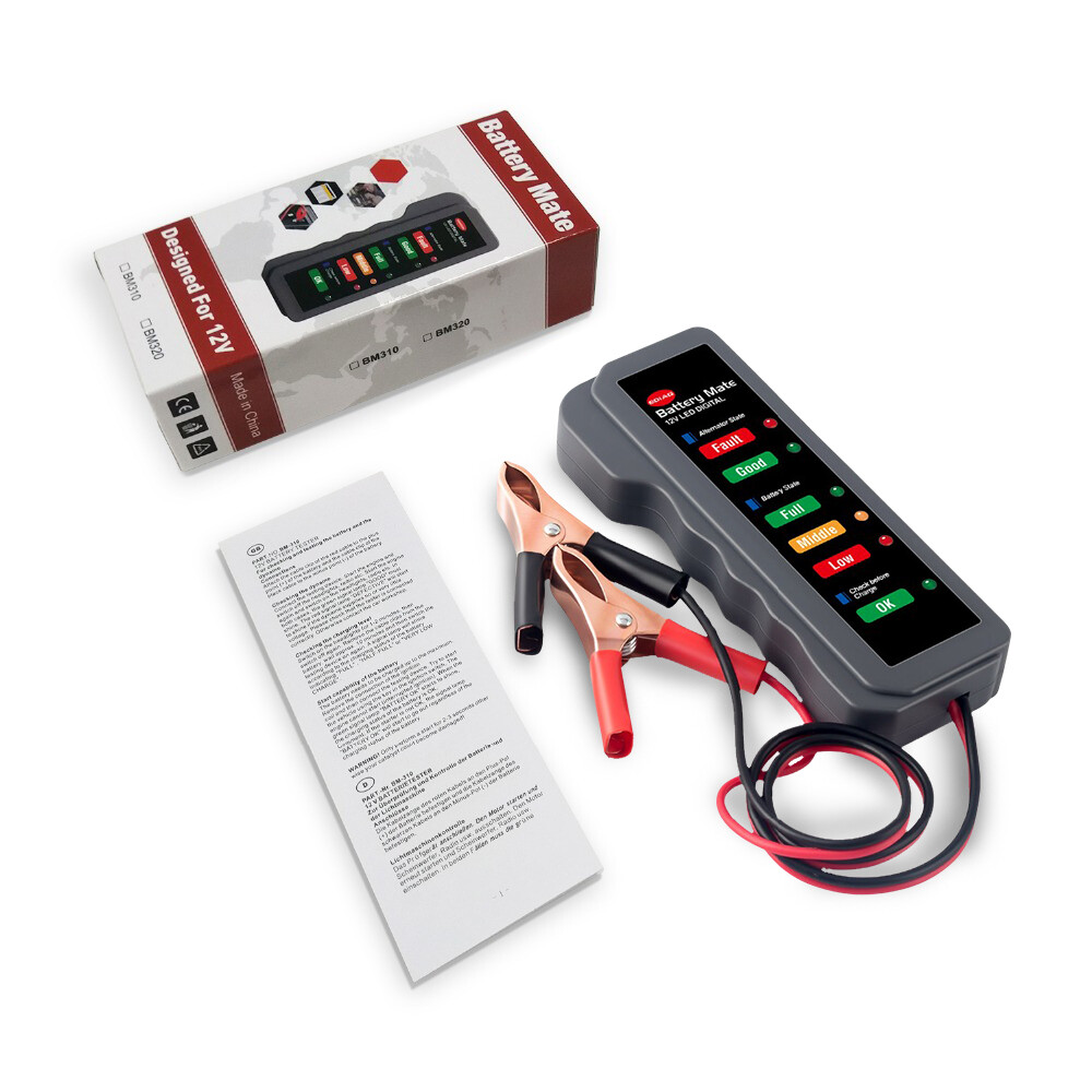 Battery Load Tester Car 12V Digital Analyzer Led Digital Diagnostic Test Tool