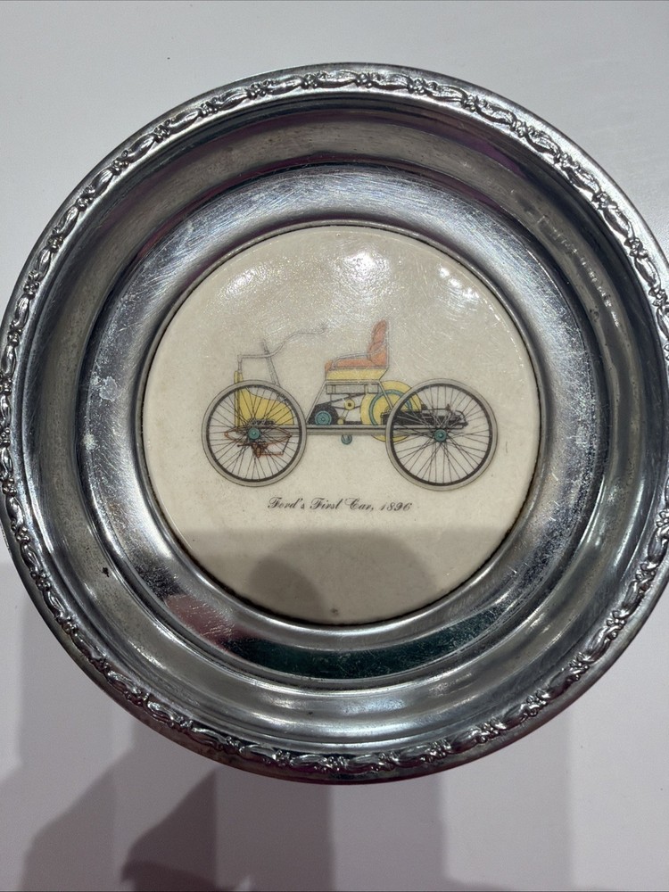2 VINTAGE ANTIQUE AUTO COASTERS