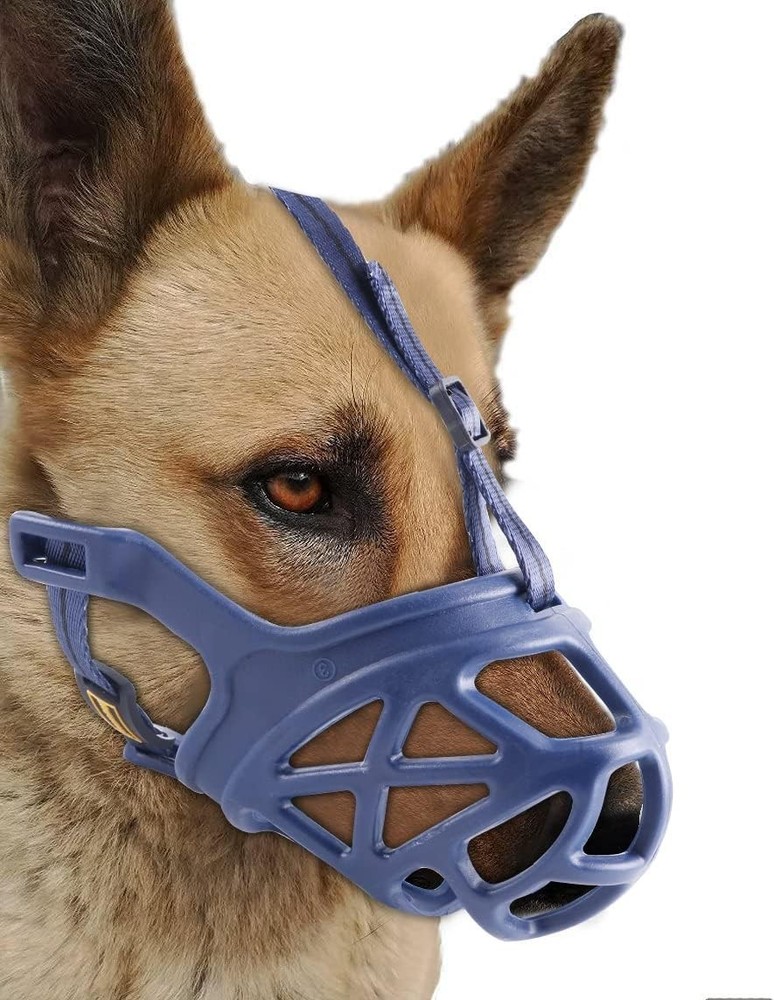 Adjustable Basket Muzzle for Small Medium Large Dogs - Gentle Anti-Bite Solution