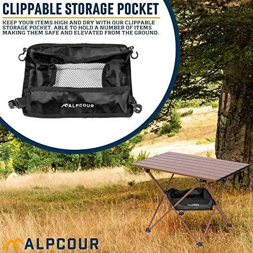 Portable Camping Table – Lightweight, Compact Folding Side Table Large Coffee