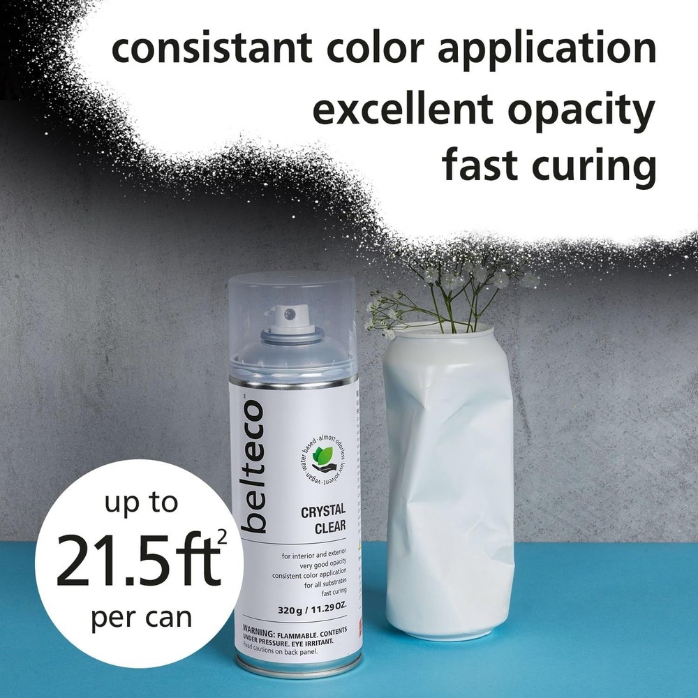 Crystal Clear Gloss Spray Paint | Eco-Friendly | High Coverage