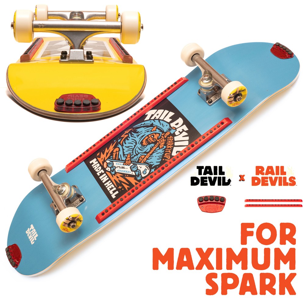 Rail Devils Sparking Skateboard Rails by Tail Devil | Skateboarding Deck Rails