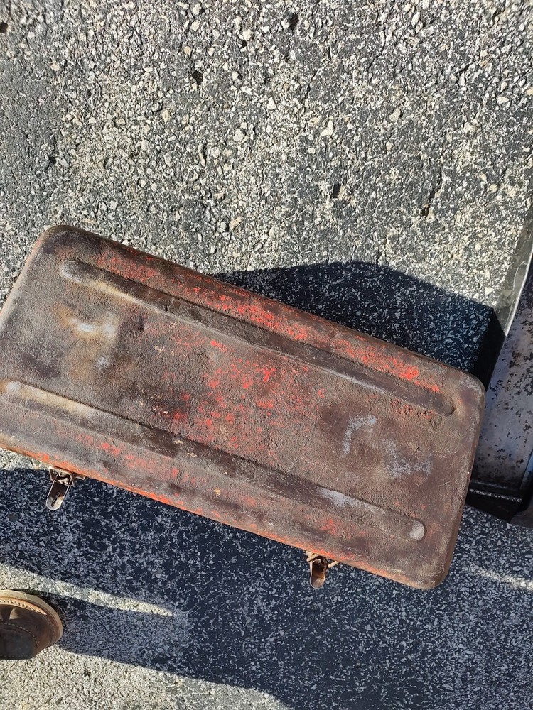 vintage Simonsen tool box metal with divided tray